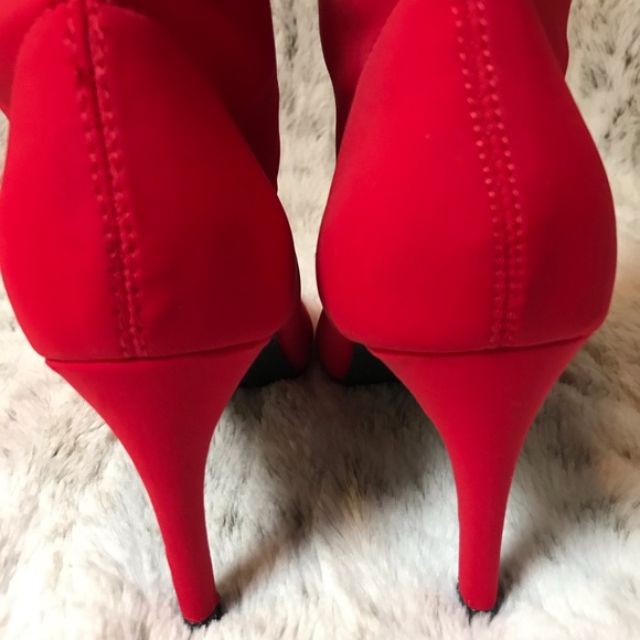 New! Red sock bootie - Picture 2 of 5